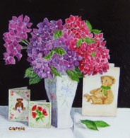 hilliard society of miniaturists - fine art in miniature. miniature artist carole flanders.